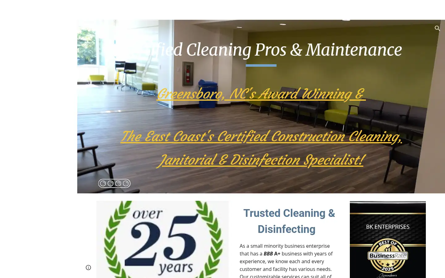 Screenshot of servicesbk.com
