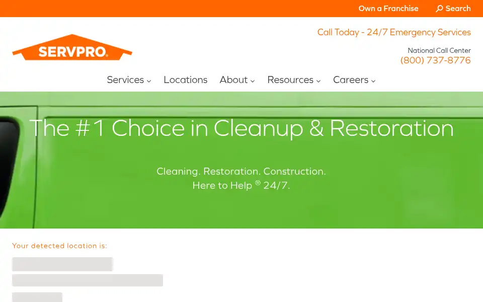 Screenshot of servprowestoklahomacity.com