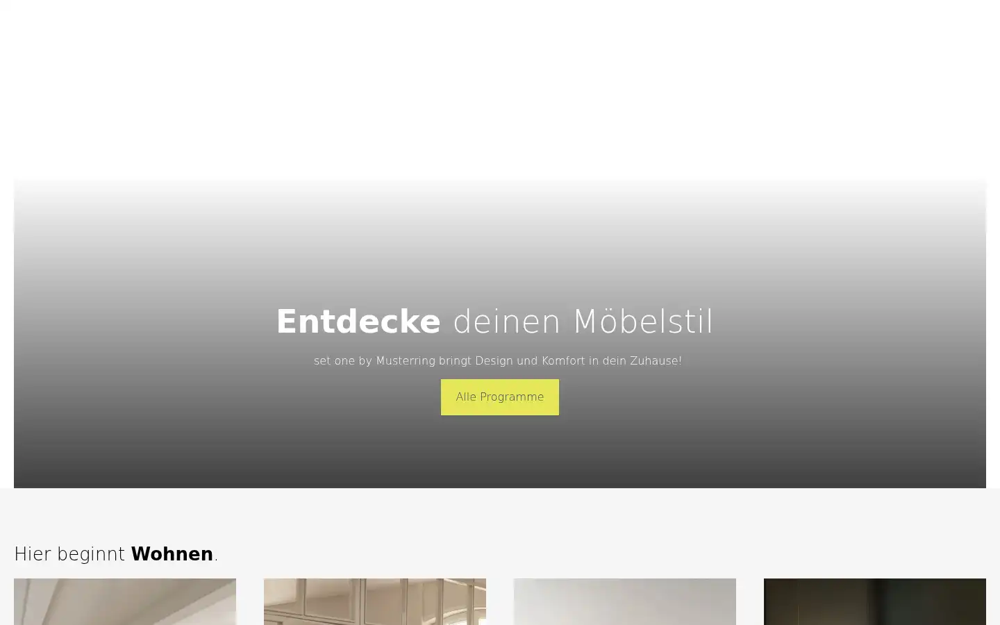 Screenshot of set-one-by-musterring.de