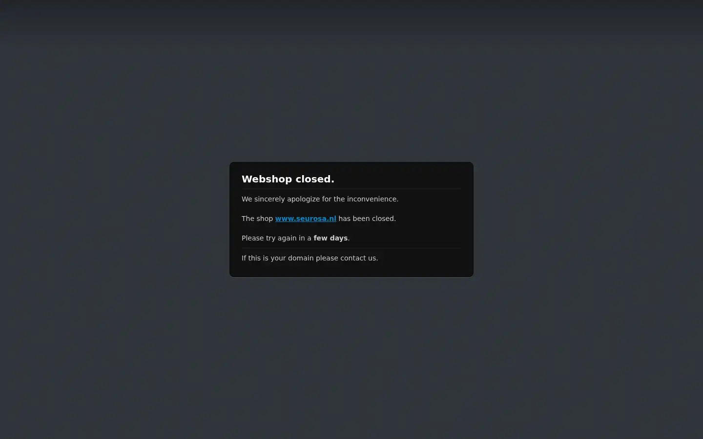 Screenshot of seurosa.nl