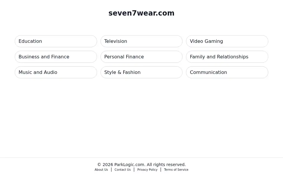 Screenshot of seven7wear.com