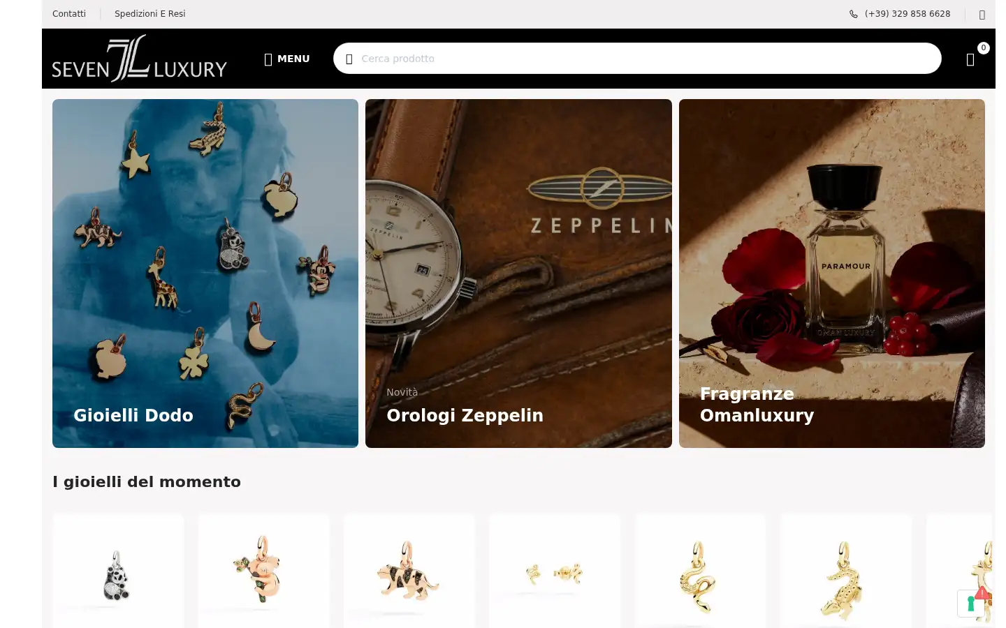 Screenshot of sevenluxury.eu