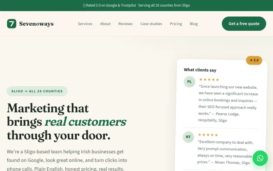 Screenshot of sevenoways.com