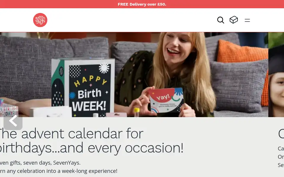 Screenshot of sevenyays.com