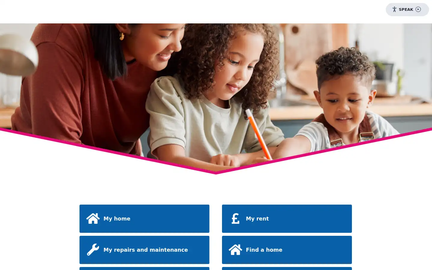 Screenshot of severnsidehousing.co.uk