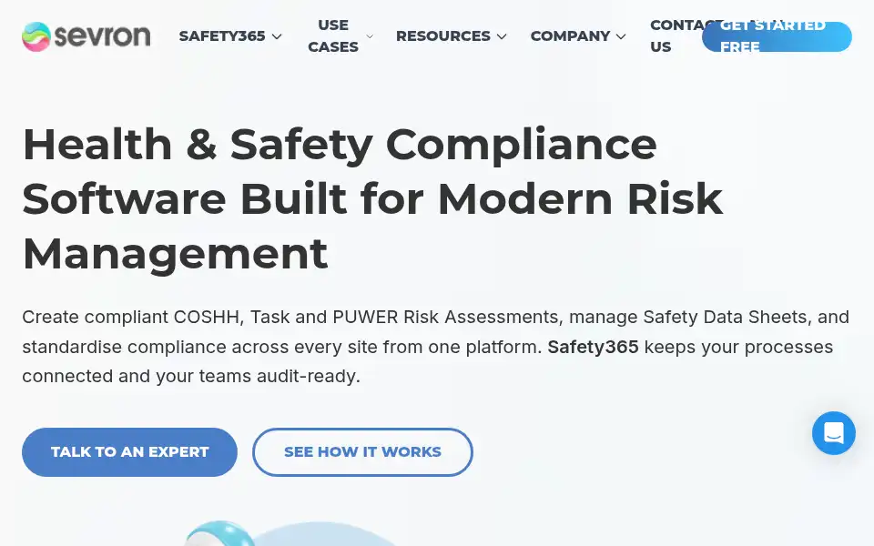 Screenshot of sevron.co.uk