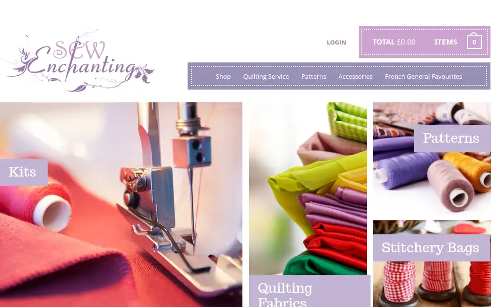 Screenshot of sewenchanting.co.uk