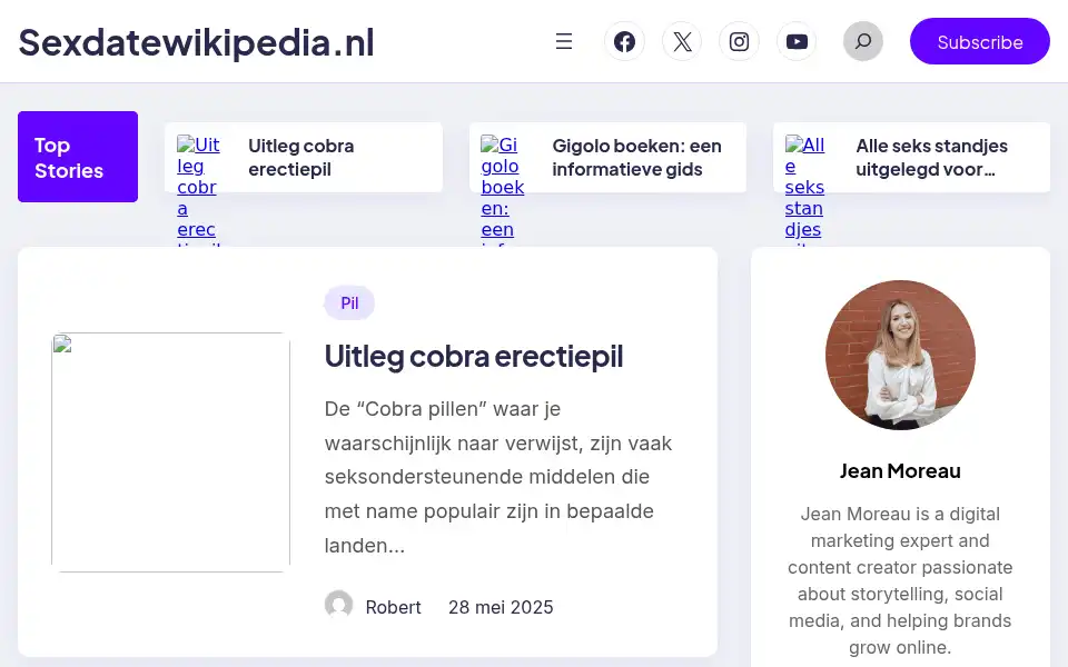 Screenshot of sexdatewikipedia.nl