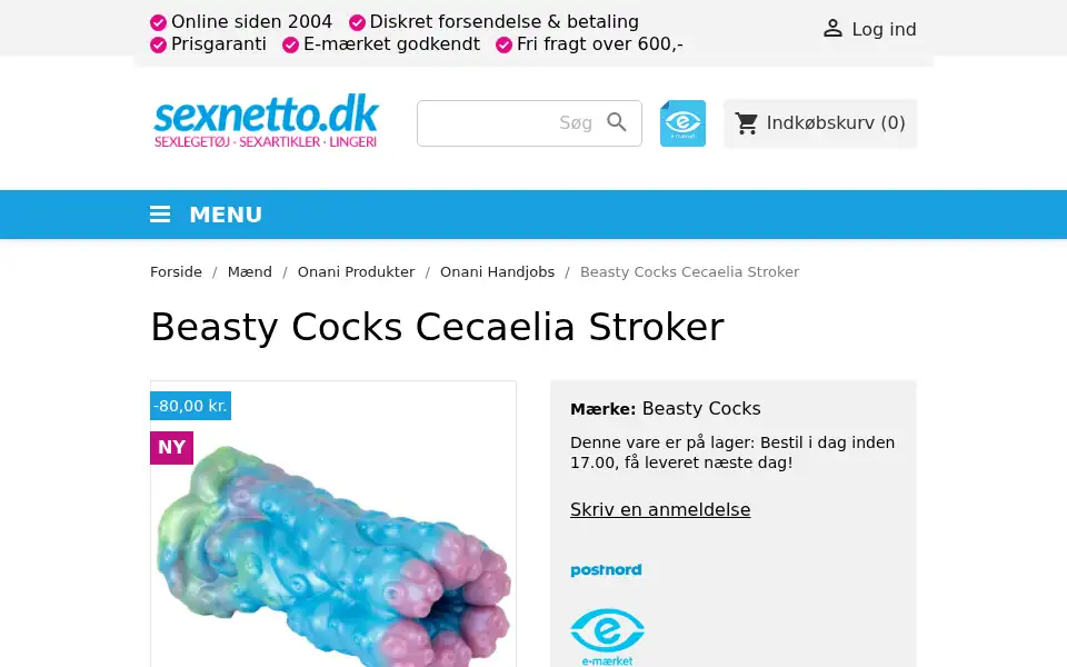 Screenshot of sexnetto.dk