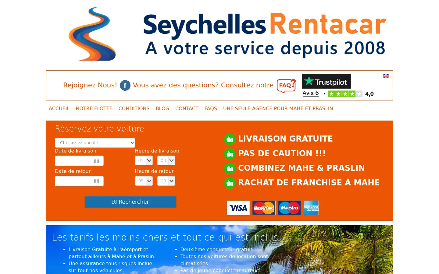 Screenshot of seychelles-rentacar.com