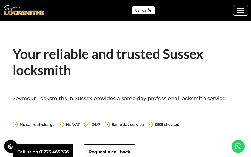 Screenshot of seymour-locksmiths.co.uk