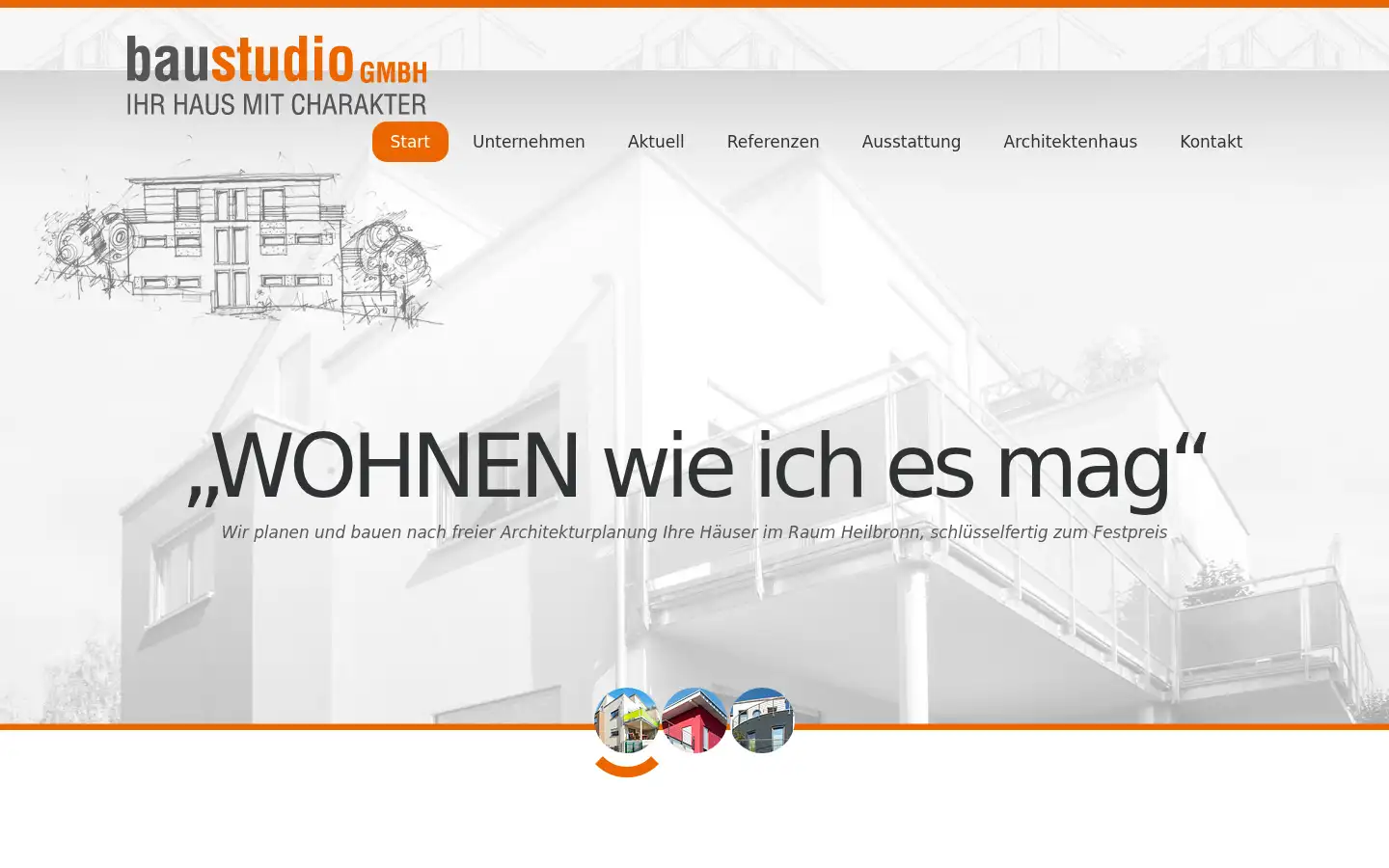 Screenshot of sf-baustudio.de