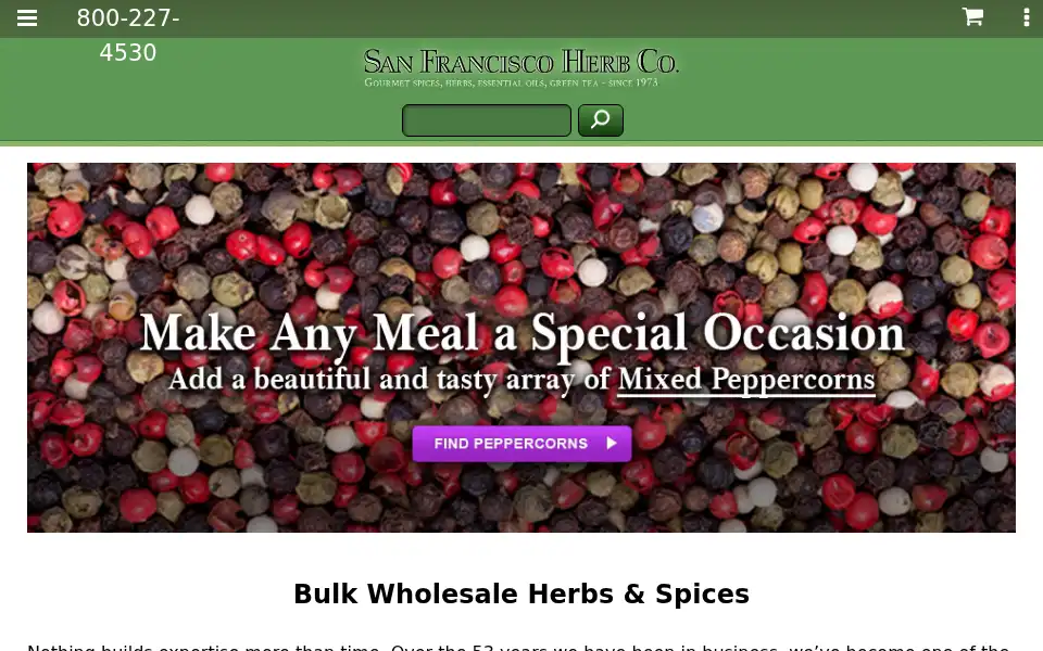 Screenshot of sfherb.com