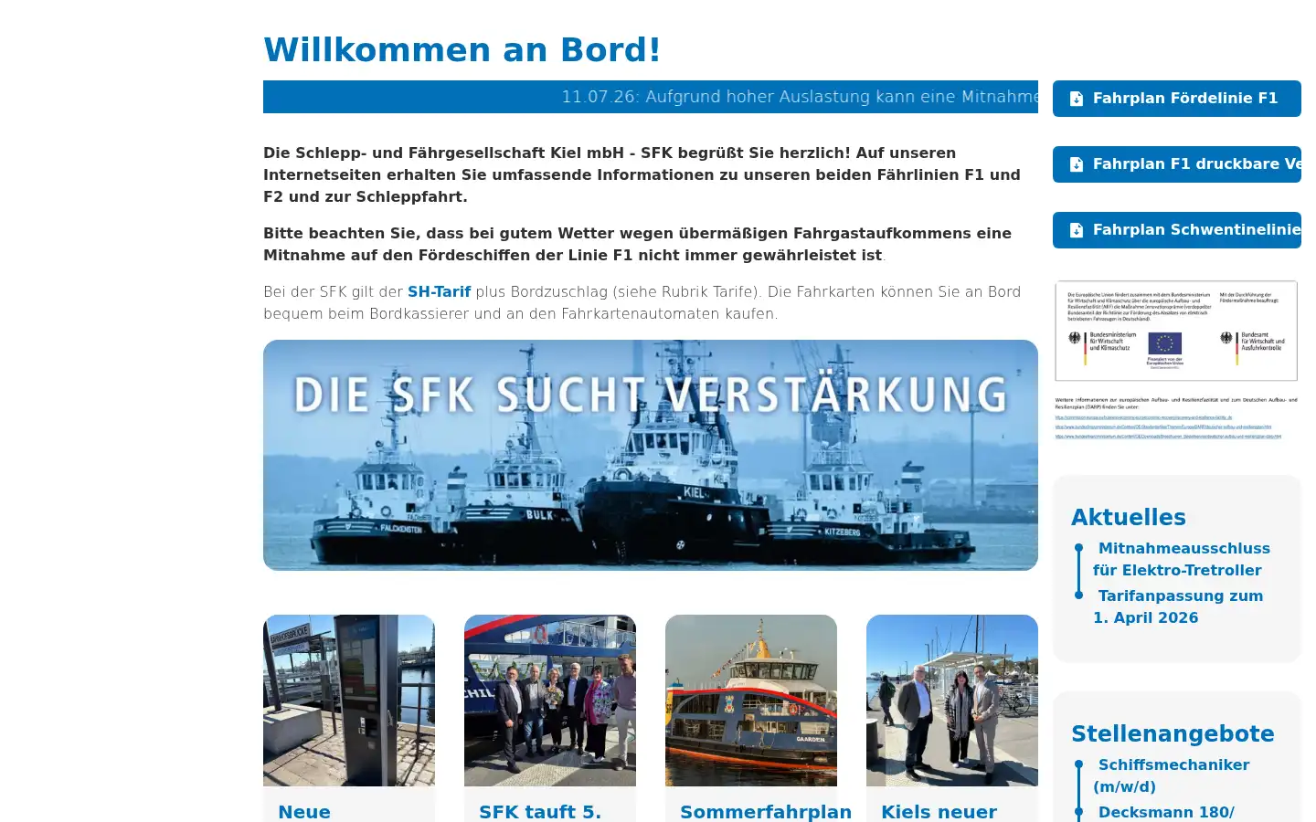 Screenshot of sfk-kiel.de