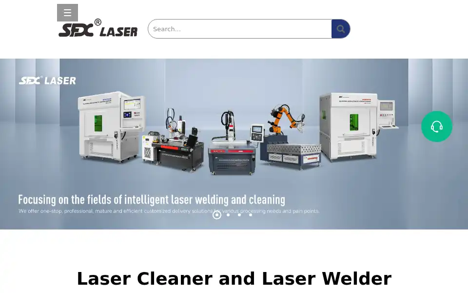 Screenshot of sfxlaser.com