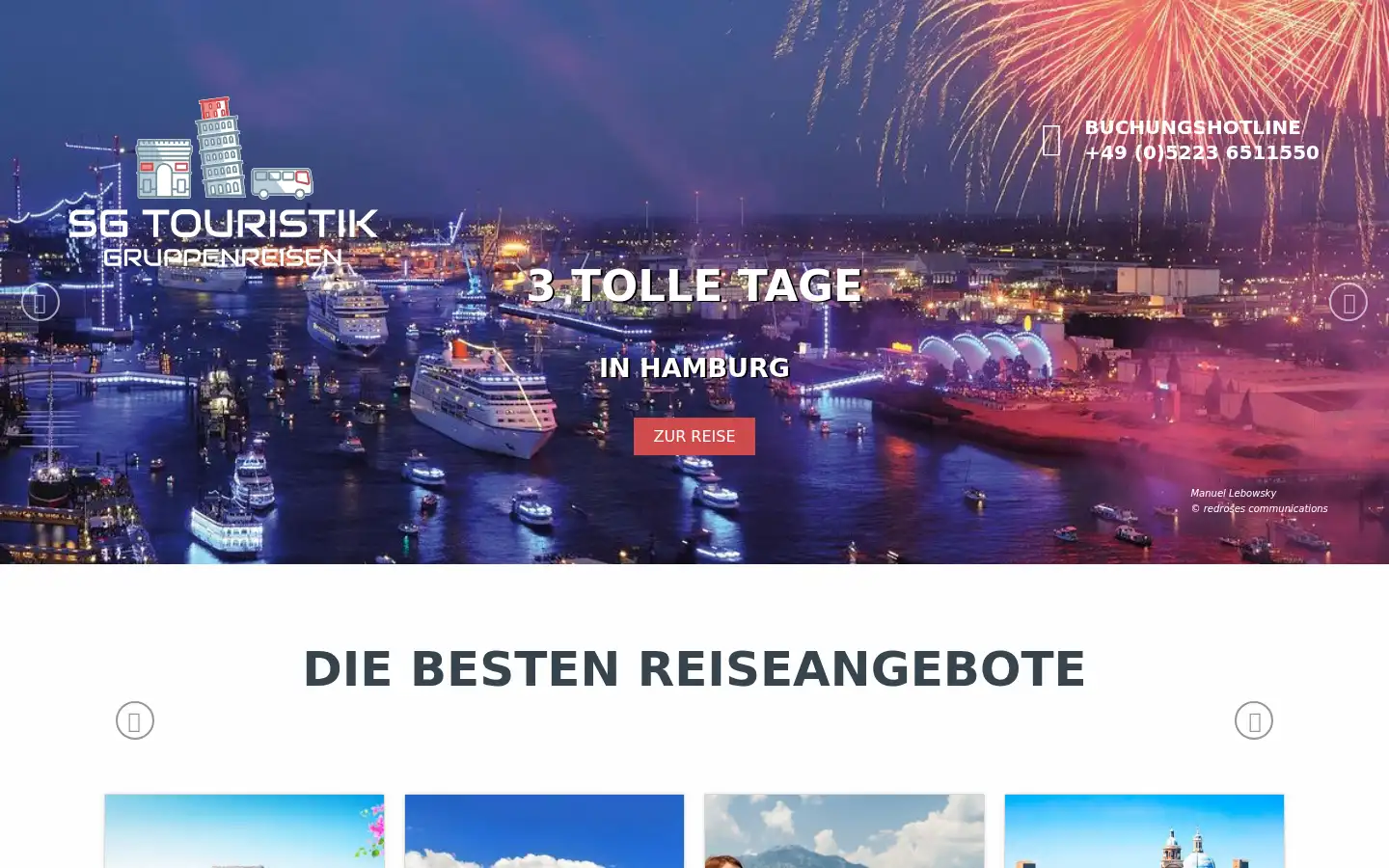 Screenshot of sg-touristik.de