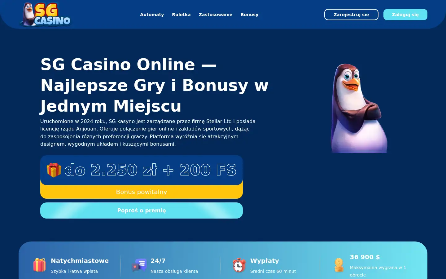 Screenshot of sgcasino.org.pl