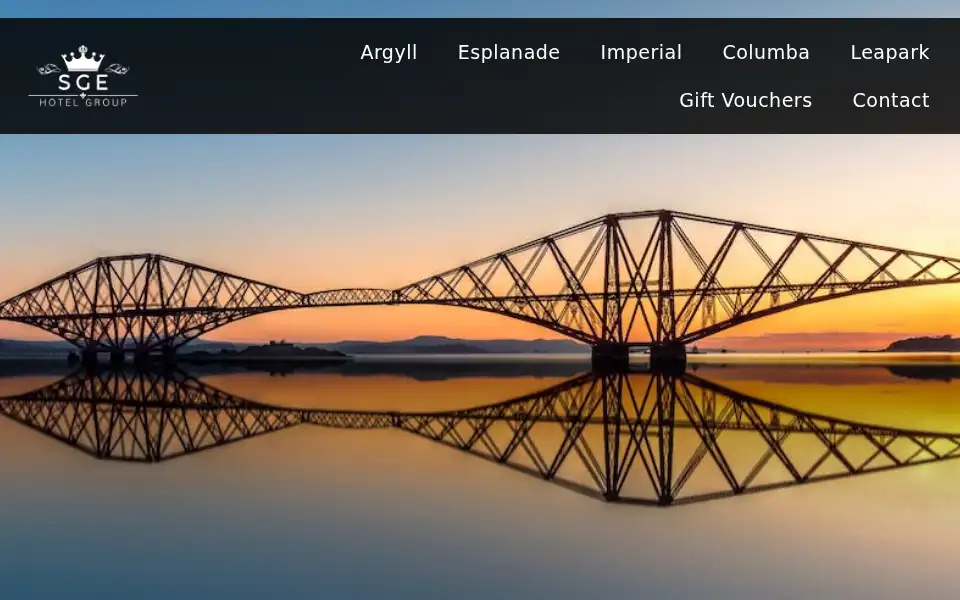 Screenshot of sgehotelgroup.com
