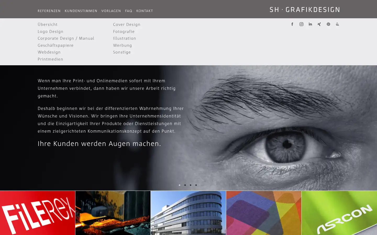 Screenshot of sh-grafikdesign.de