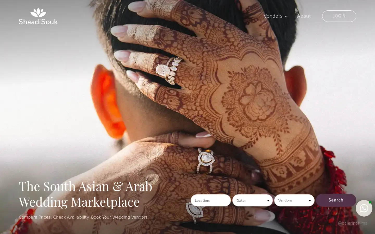 Screenshot of shaadisouk.com