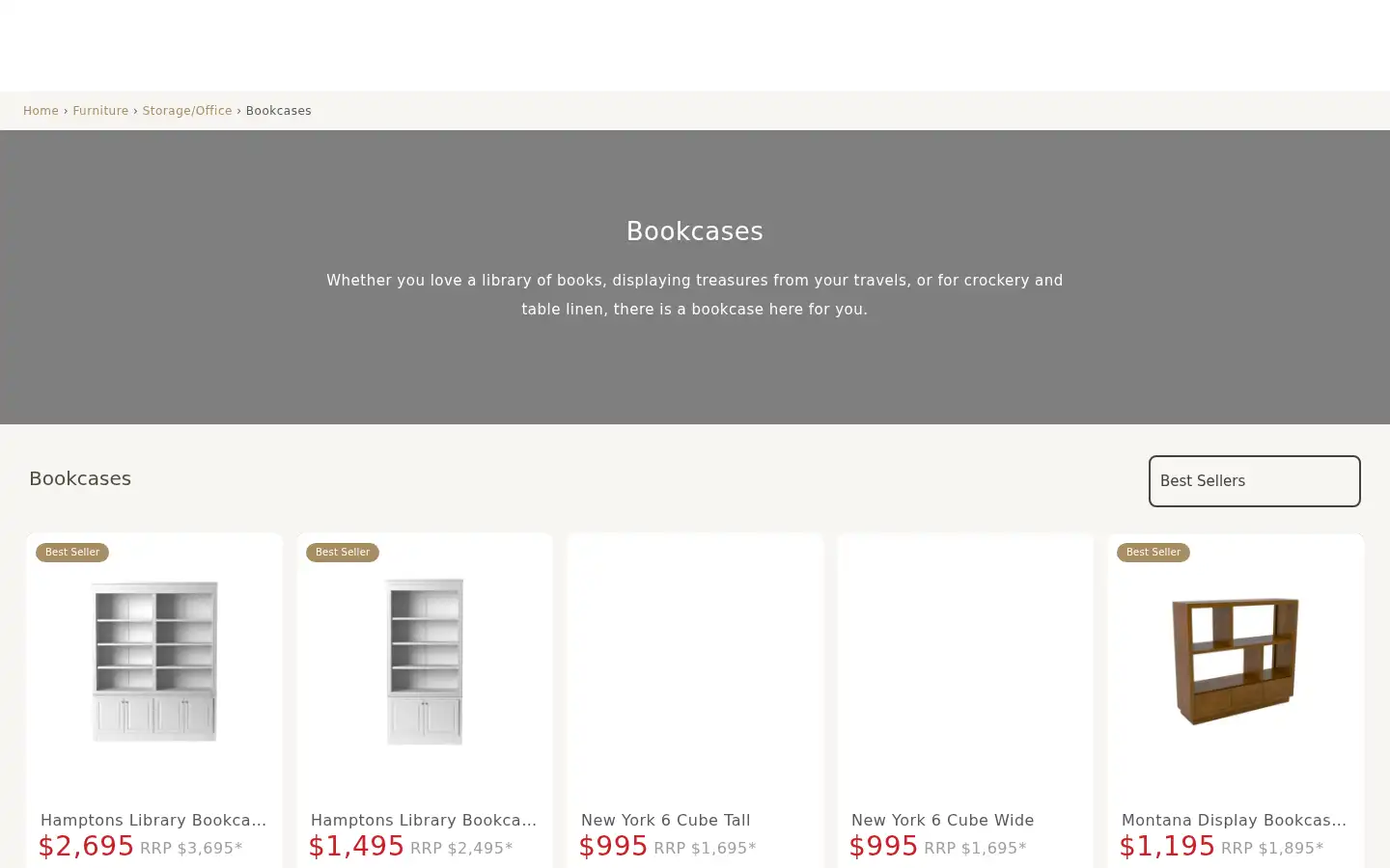 Screenshot of shack.com.au