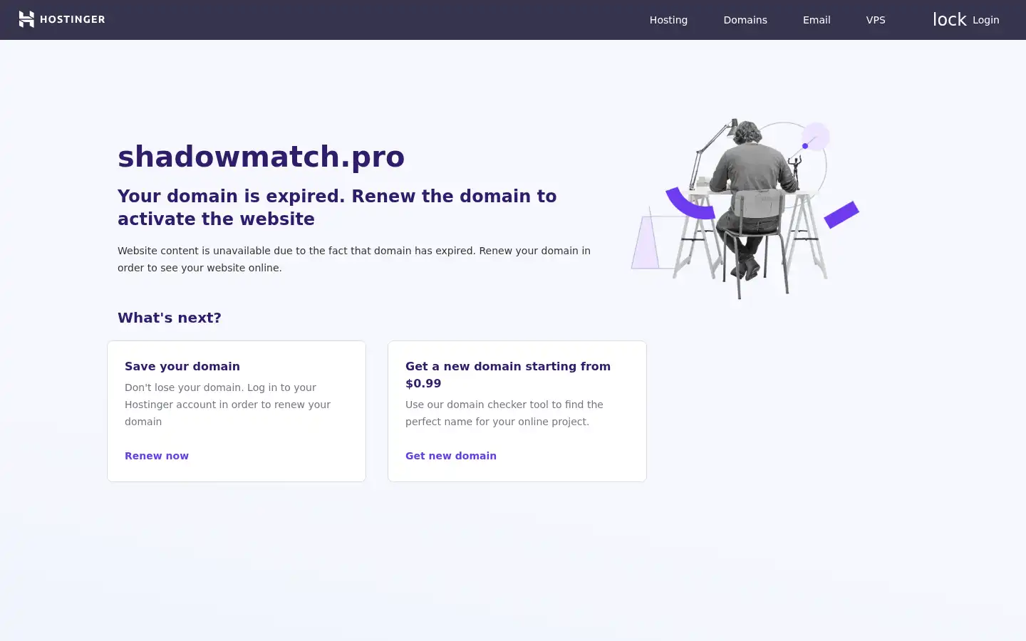 Screenshot of shadowmatch.pro