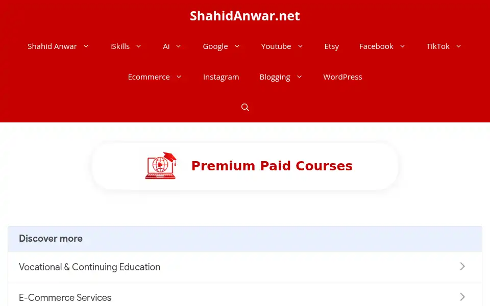 Screenshot of shahidanwar.net