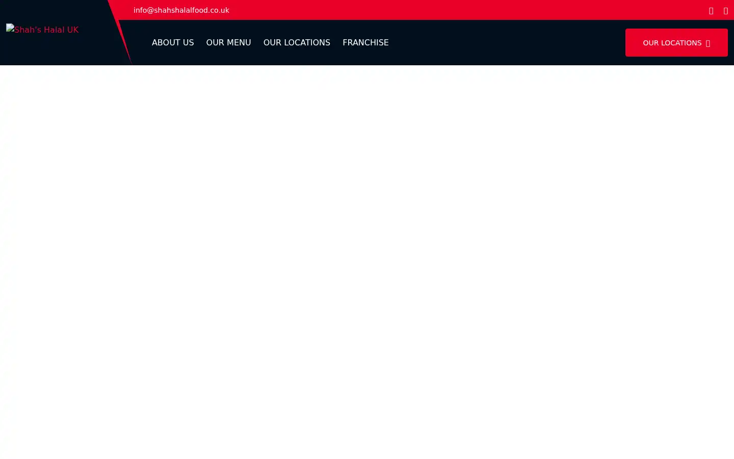 Screenshot of shahshalalfood.co.uk