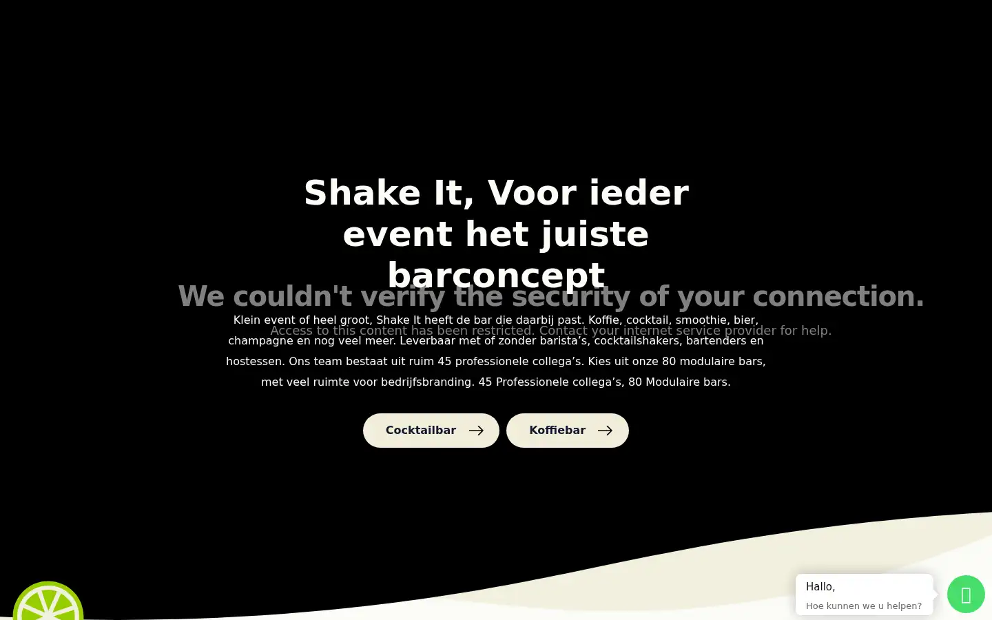 Screenshot of shake-it-cocktails.nl