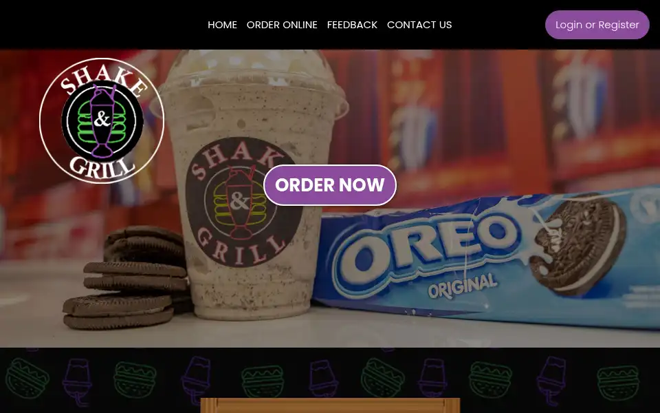 Screenshot of shakeandgrillhavant.com