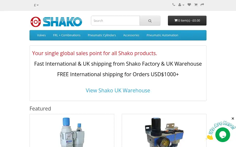 Screenshot of shako-online-sales.com