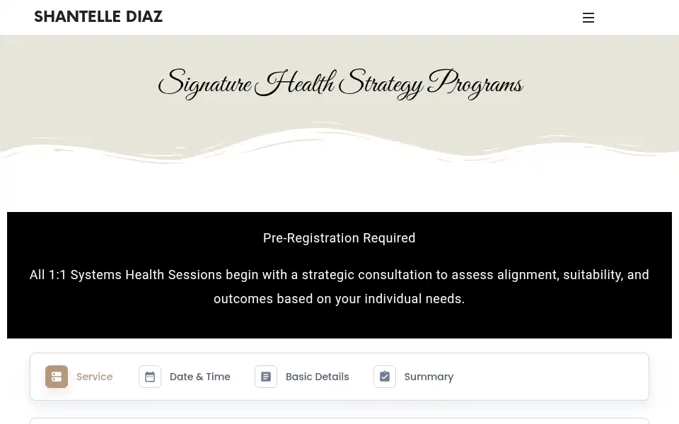 Screenshot of shantellediaz.com