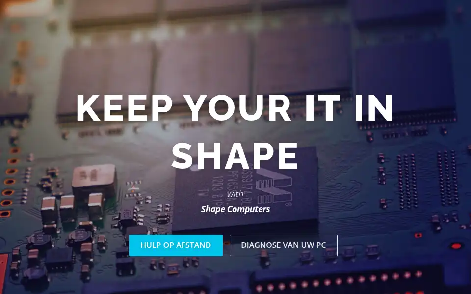 Screenshot of shape.nl