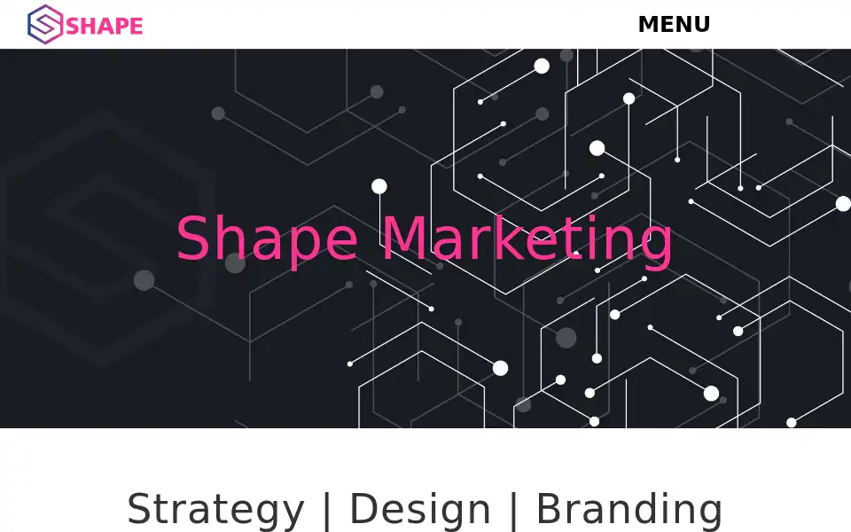 Screenshot of shapemarketing.co.uk