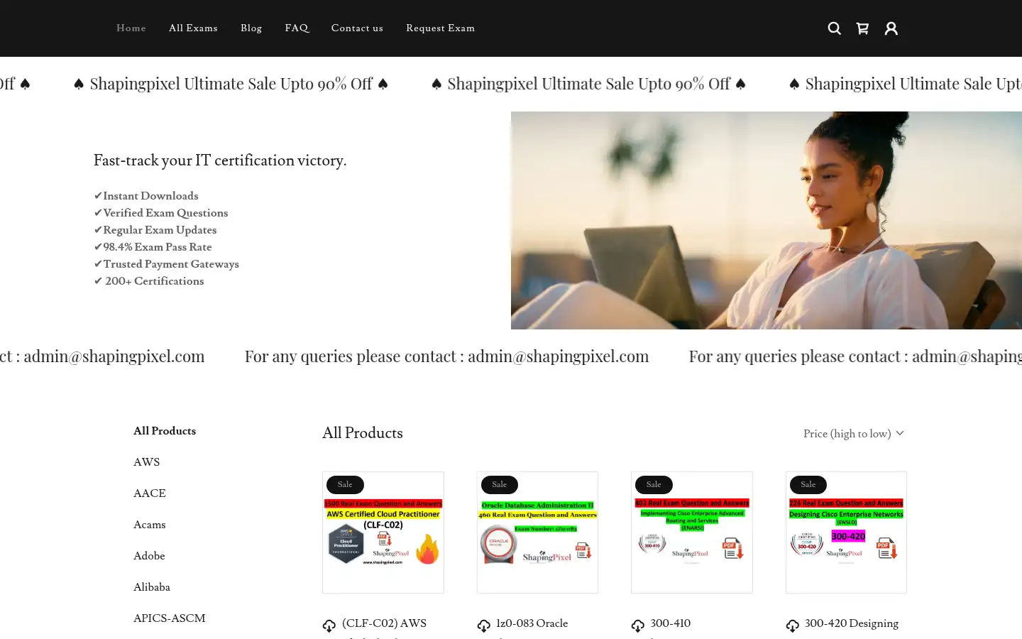 Screenshot of shapingpixel.com