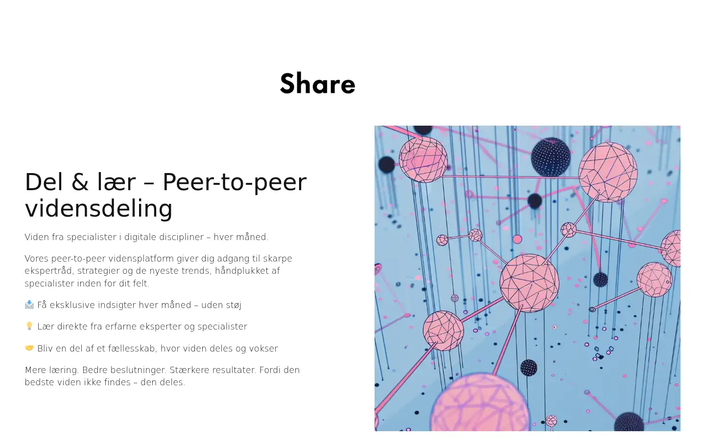 Screenshot of share.dk