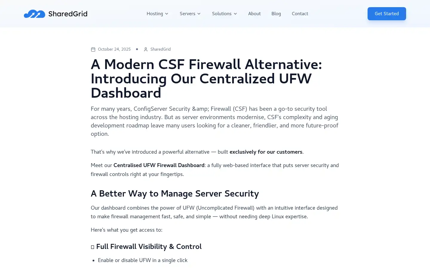 Screenshot of sharedgrid.com