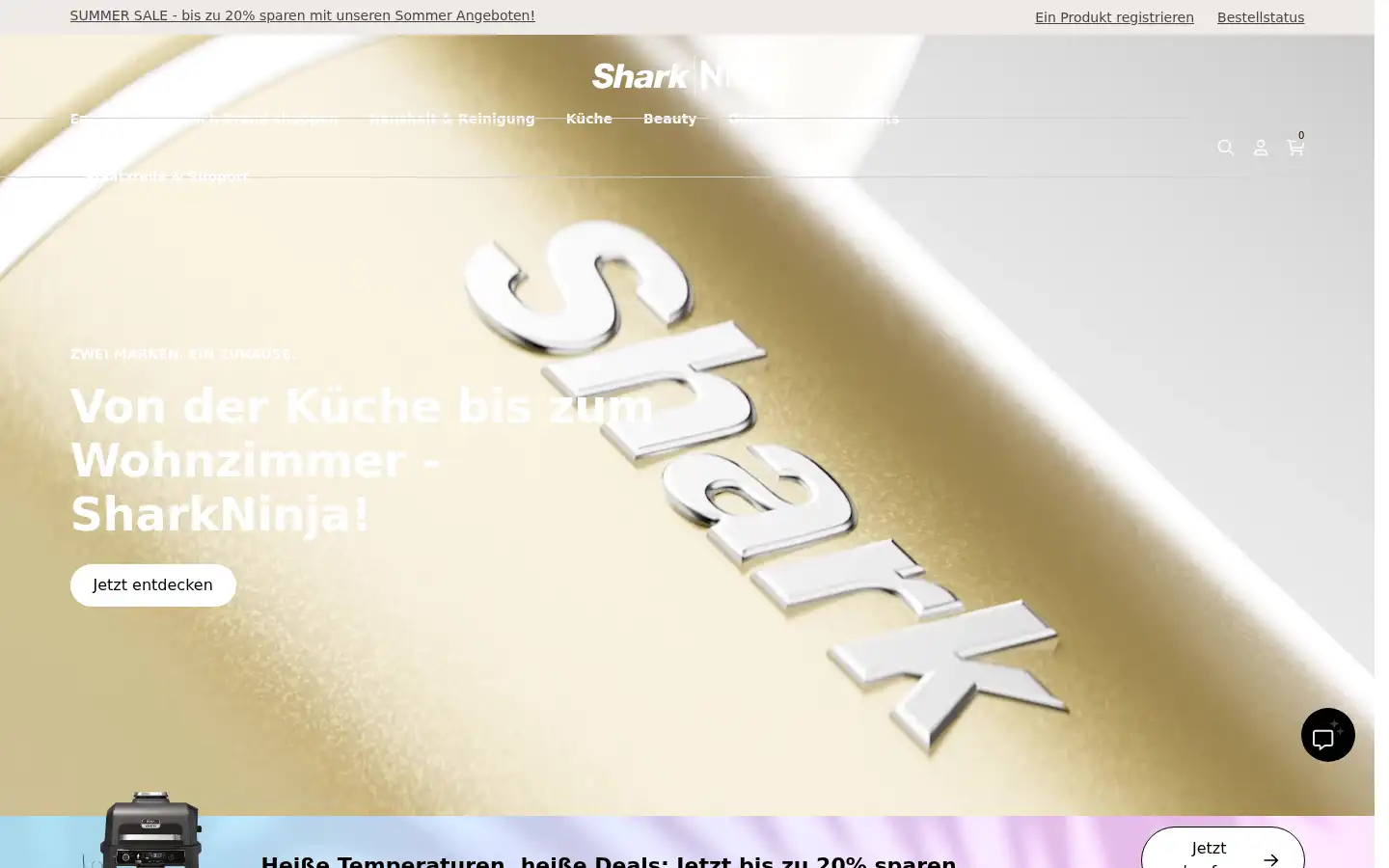 Screenshot of sharkclean.de
