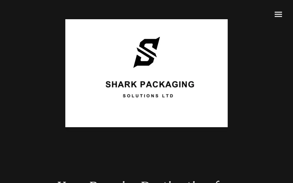 Screenshot of sharkpackaging.co.uk