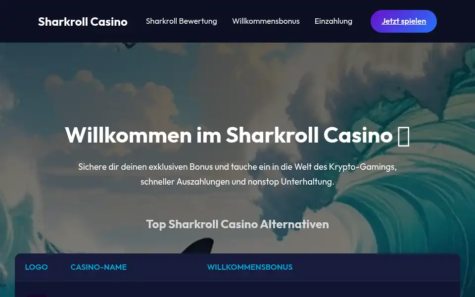 Screenshot of sharkroll.de