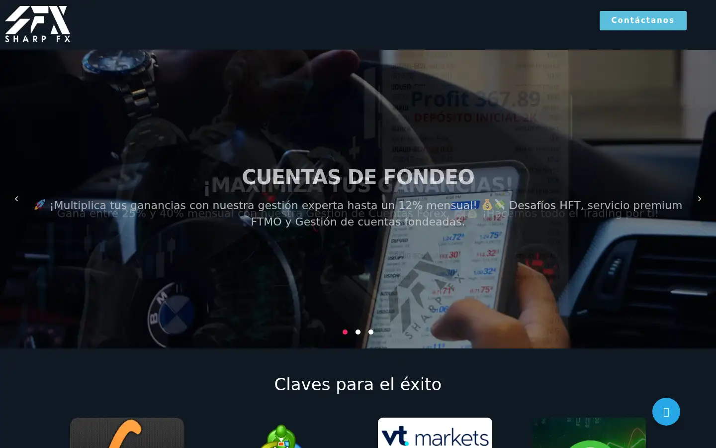 Screenshot of sharp-fx.com