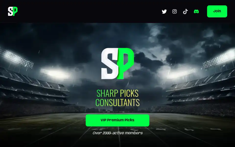 Screenshot of sharp-picks.com