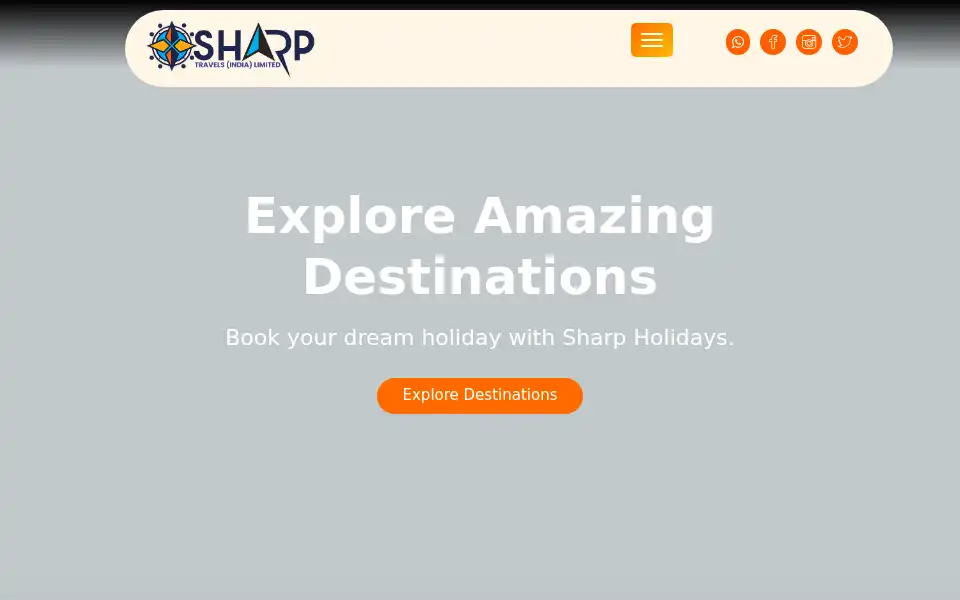 Screenshot of sharpholidays.in