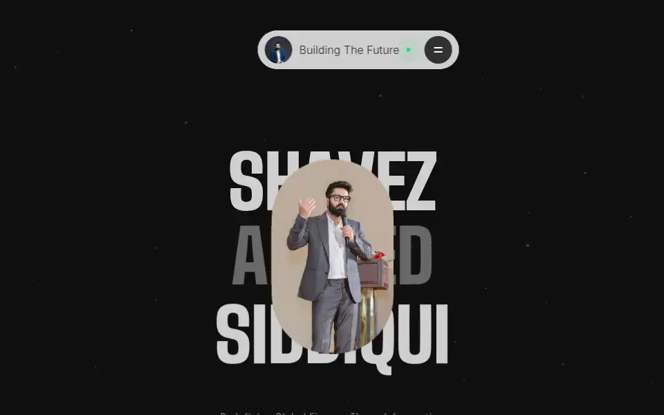 Screenshot of shavezahmedsiddiqui.com