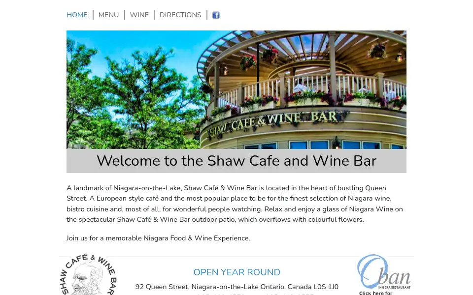 Screenshot of shawcafe.ca