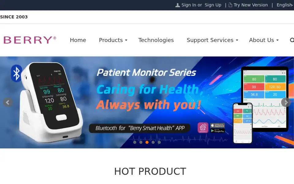 Screenshot of shberrymed.com