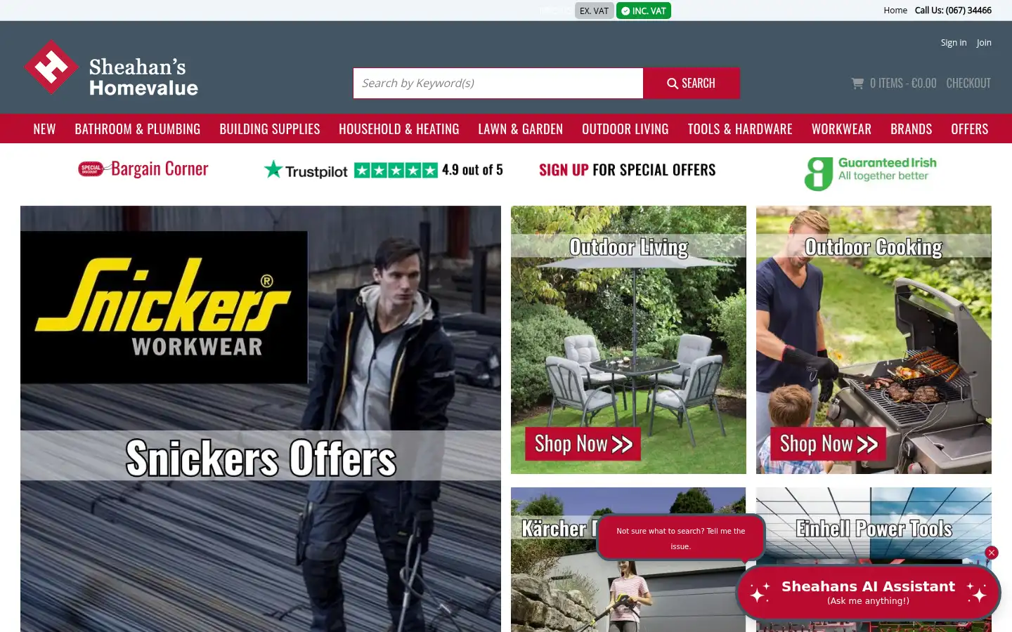 Screenshot of sheahans.ie