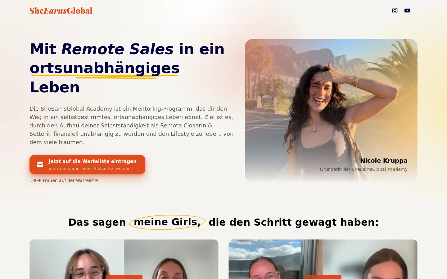 Screenshot of sheearnsglobal.com