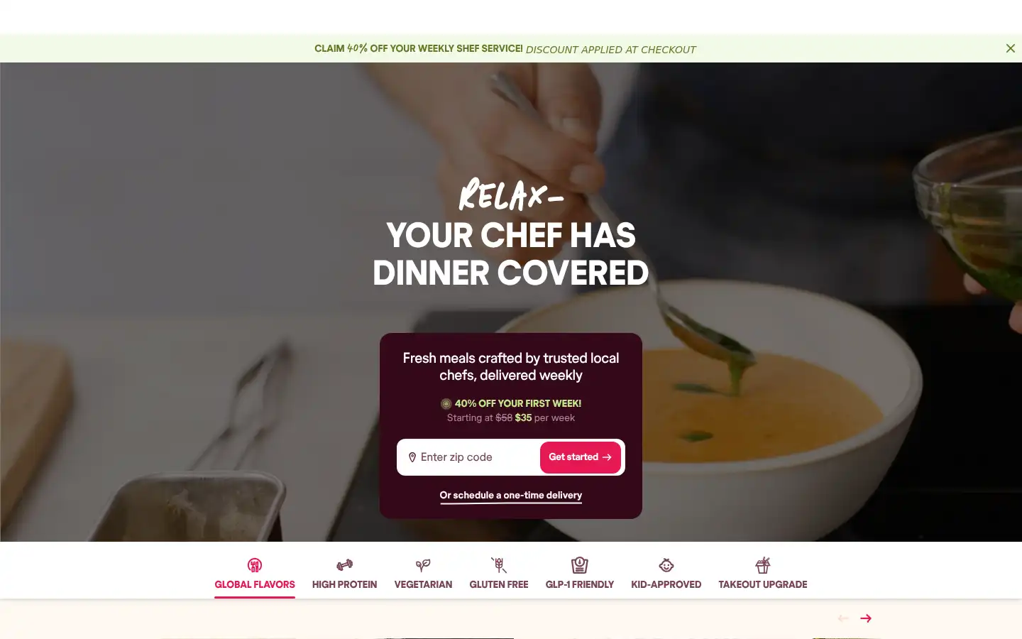 Screenshot of shef.com