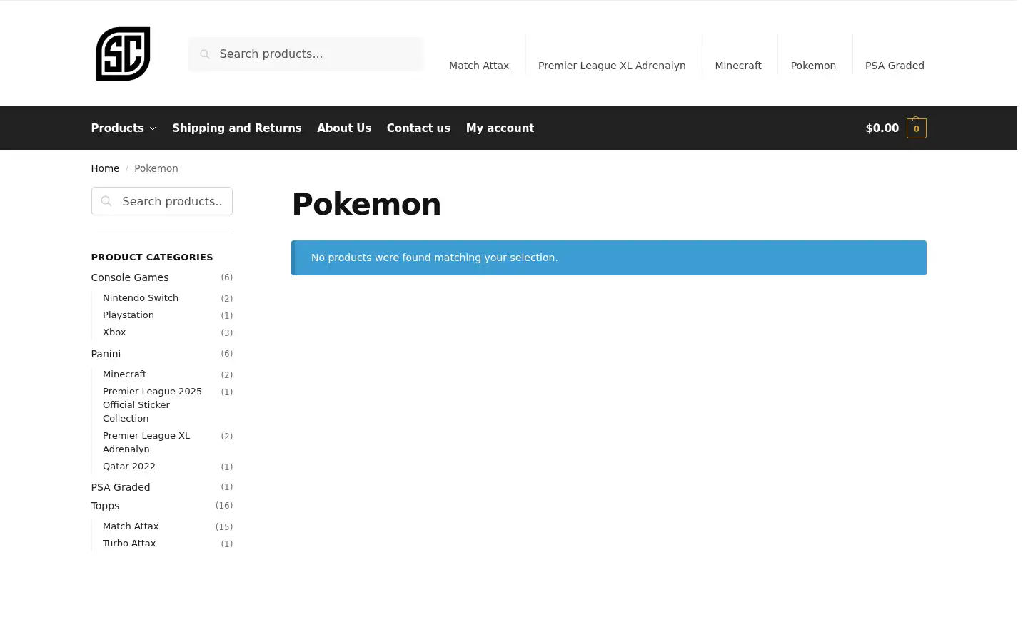 Screenshot of shentancard.com